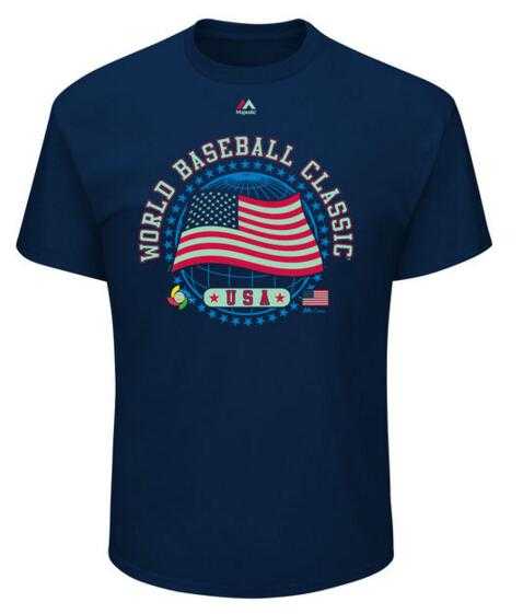 USA Baseball Majestic 2017 World Baseball Classic World At Large T-Shirt Navy,We sell and wholesale USA Baseball Majestic 2017 World Baseball Classic World At Large T-Shirt Navy on line form chian!